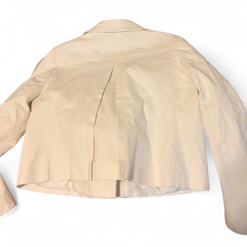 Ann Taylor Women's Off-White Pea Coat - Picture 4 of 9